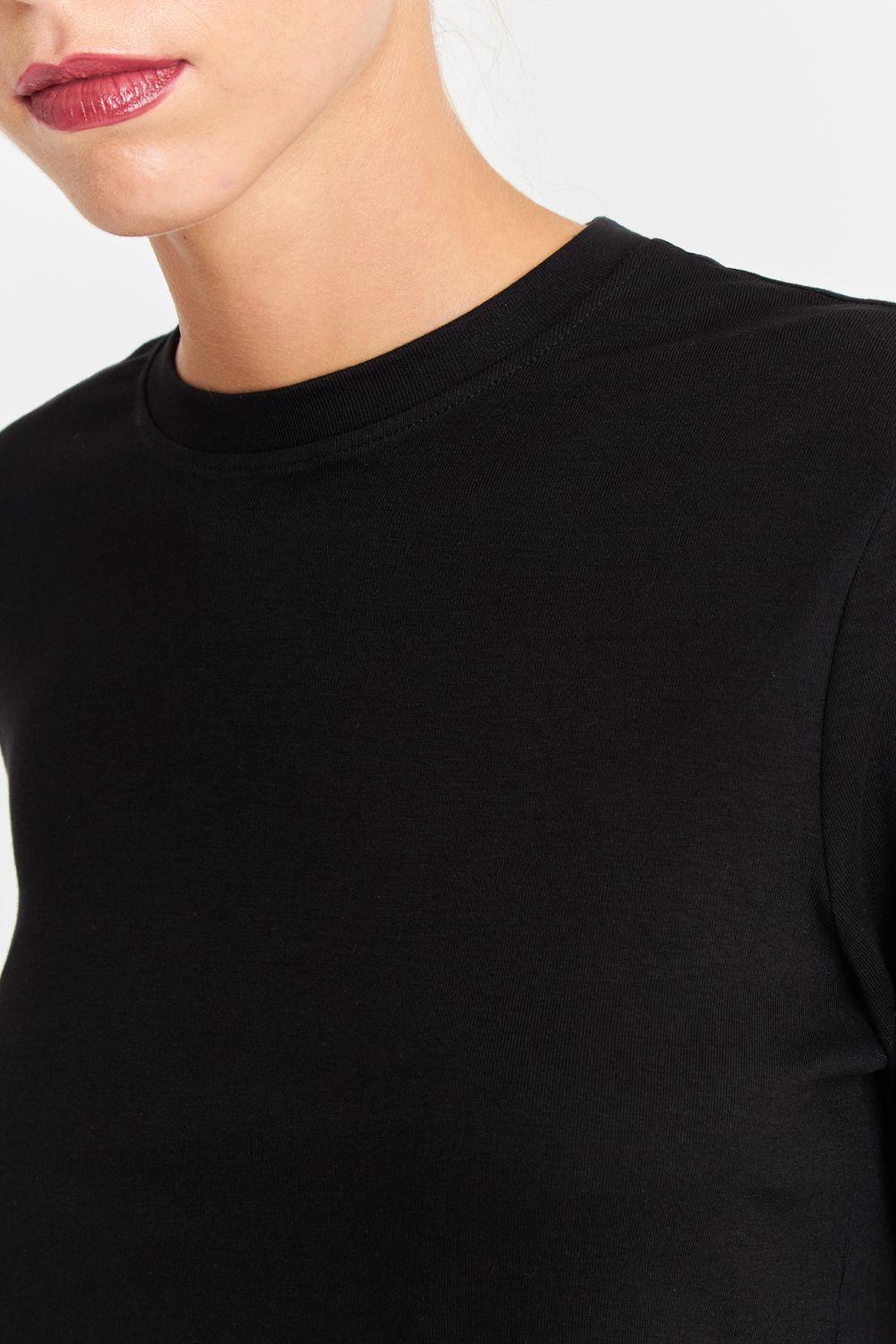 Polera Cuello Redondo Negro Nicopoly-5