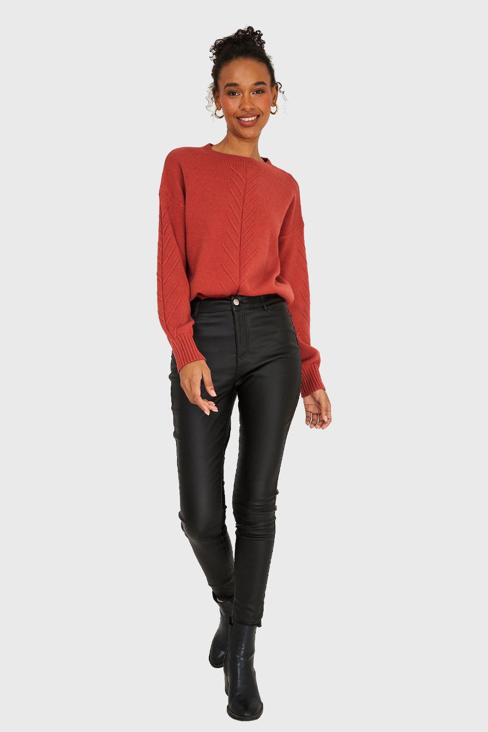 Sweater Diseños Espigas Óxido Nicopoly-1
