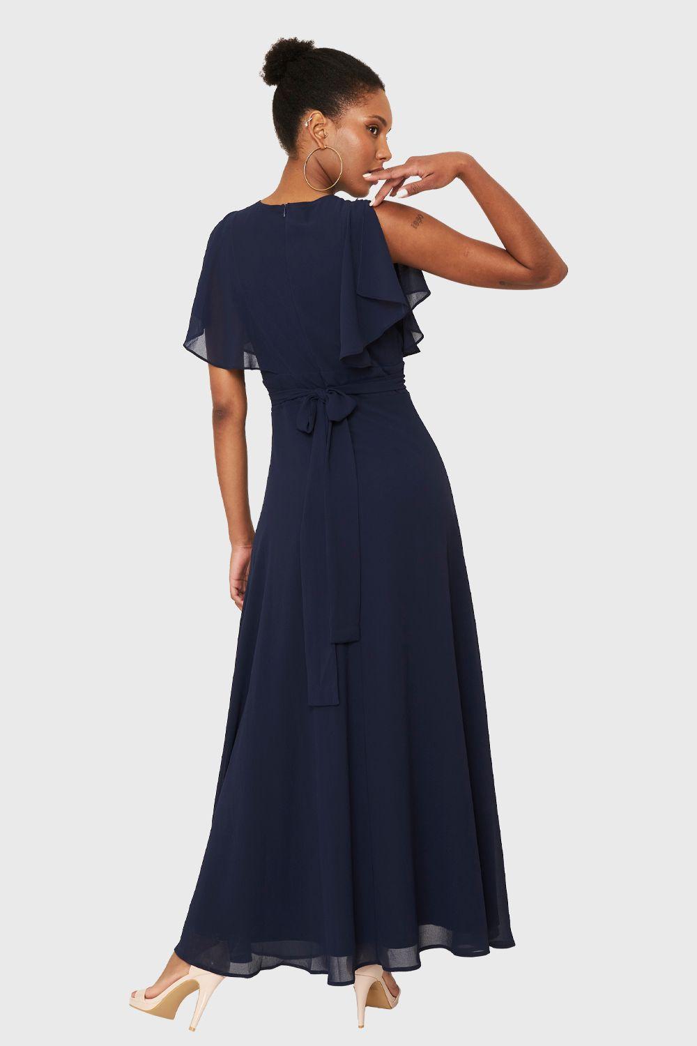 Vestido Largo Azul Marino Nicopoly-3