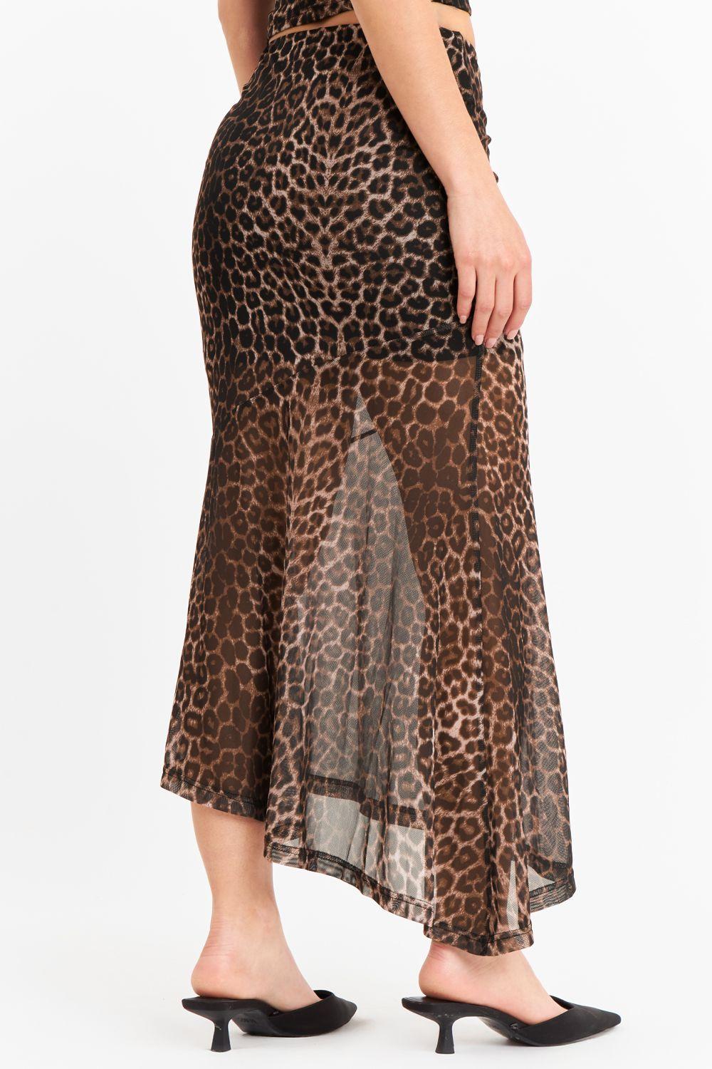 Falda Asimétrica Animal Print-3