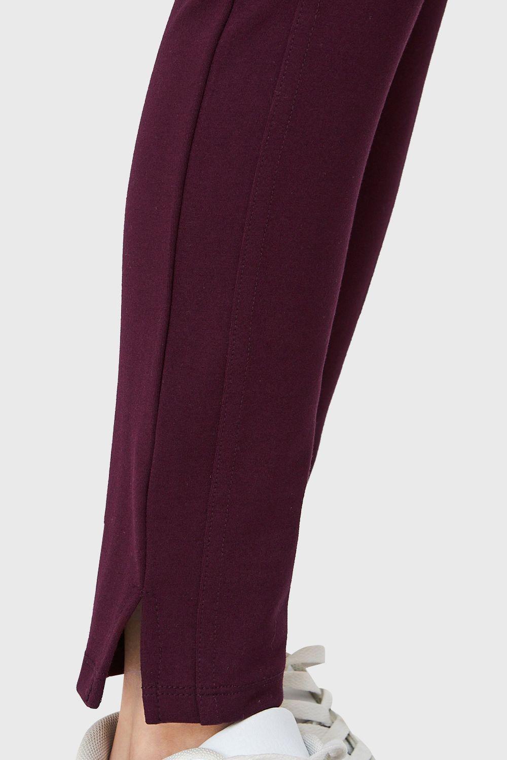 Legging Tiro Alto Aberturas Burdeos Nicopoly-5