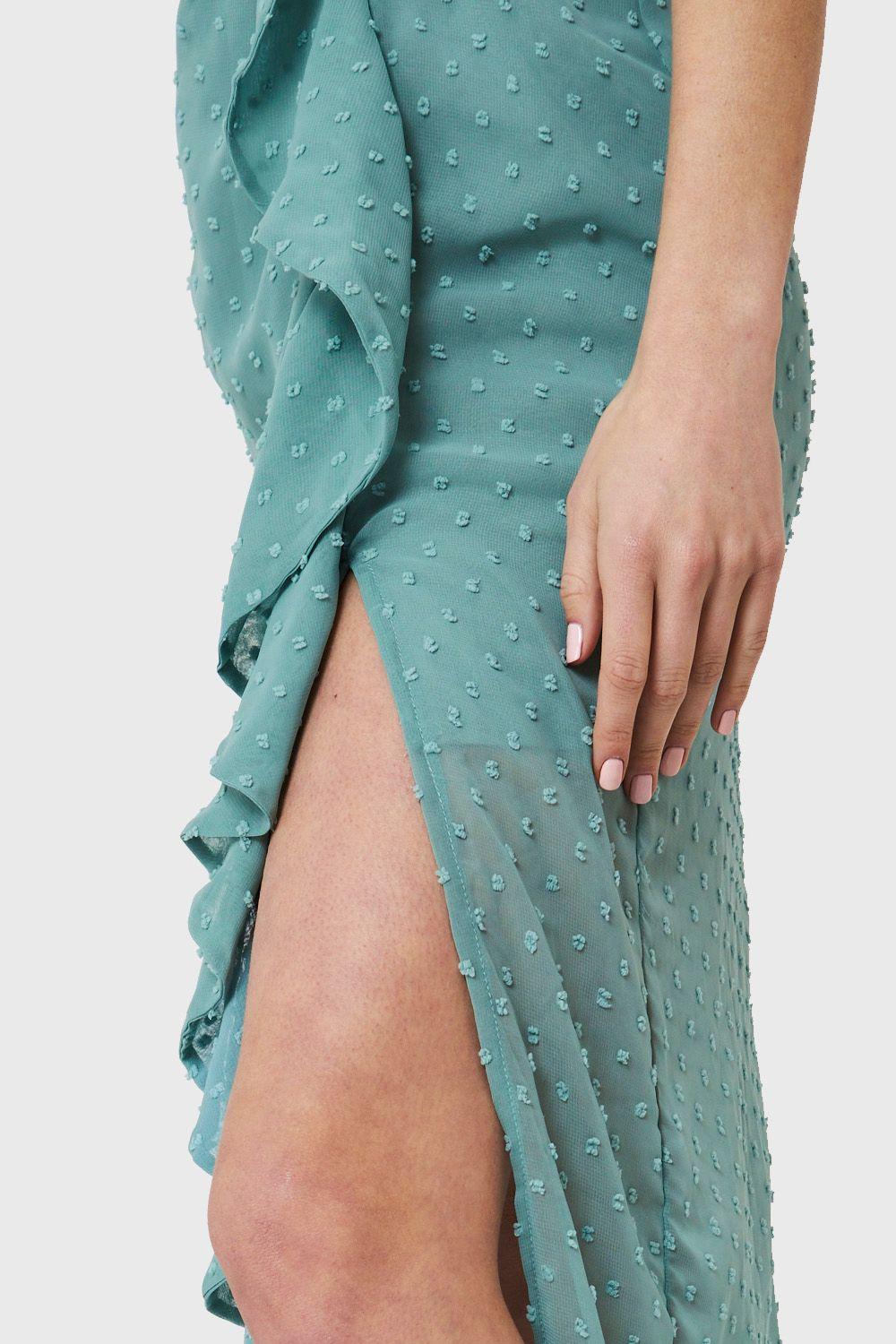 Vestido Tajo Y Vuelo Menta Nicopoly-5