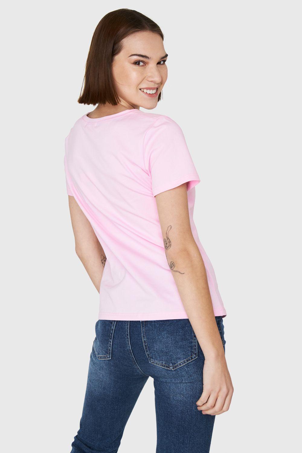 Polera Estampado Peces Rosa Nicopoly-3