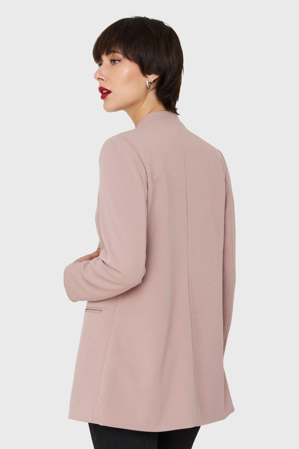 Blazer Largo Rosa Nicopoly-3