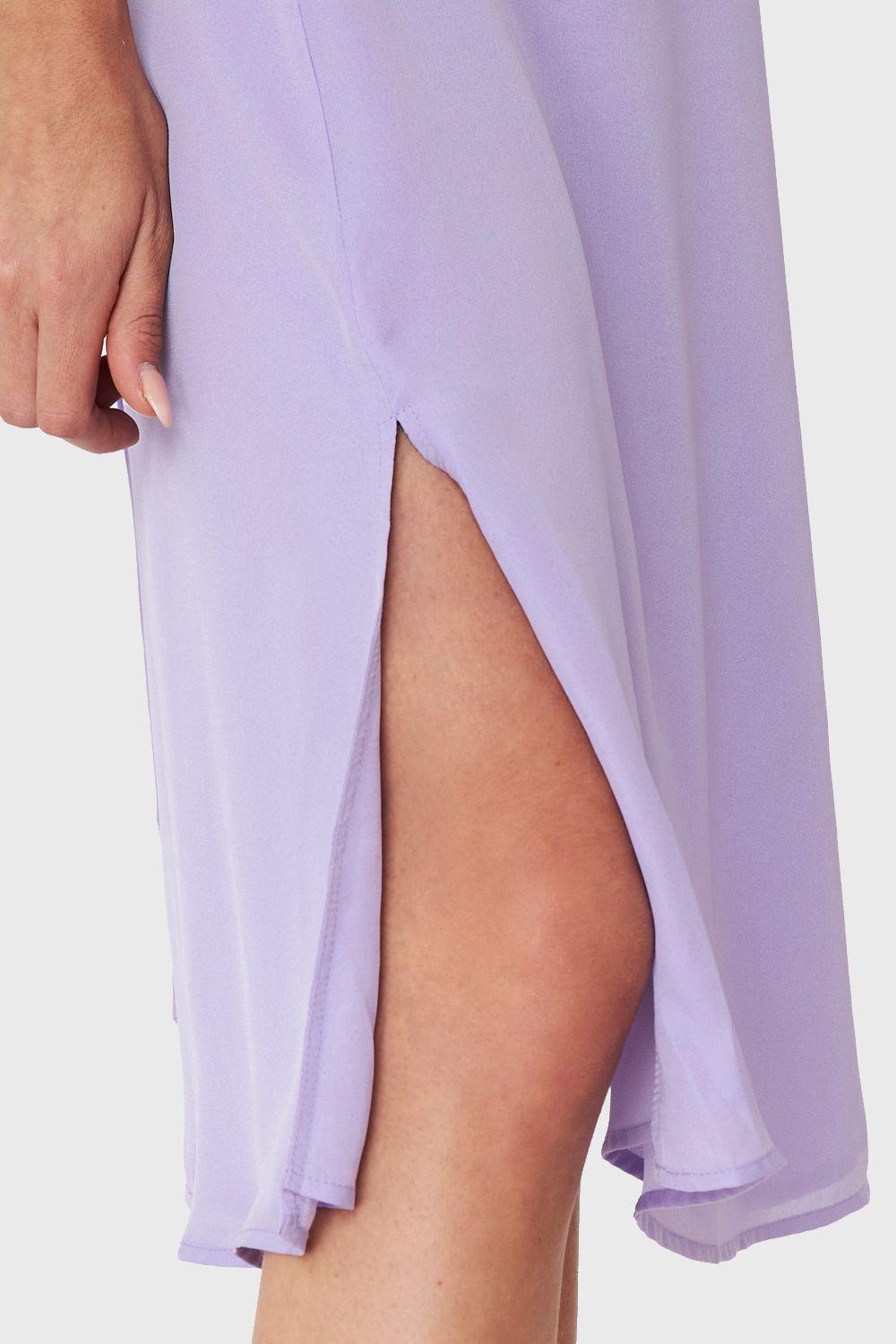 Vestido Midi Aberturas Lila Nicopoly-5