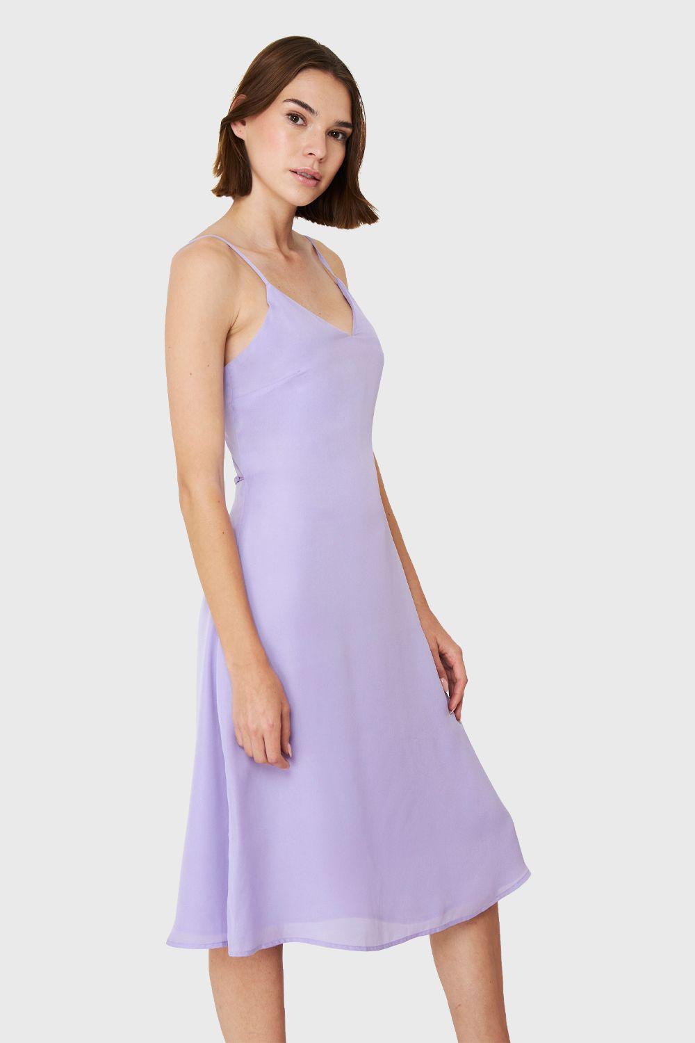 Vestido Midi Aberturas Lila Nicopoly-2