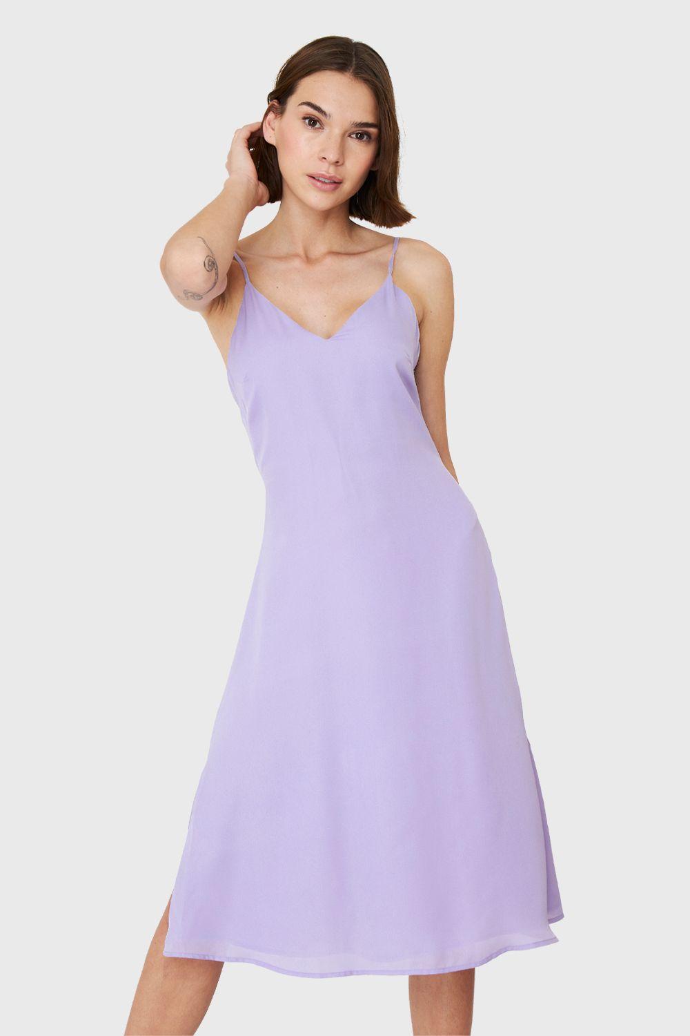 Vestido Midi Aberturas Lila Nicopoly-4