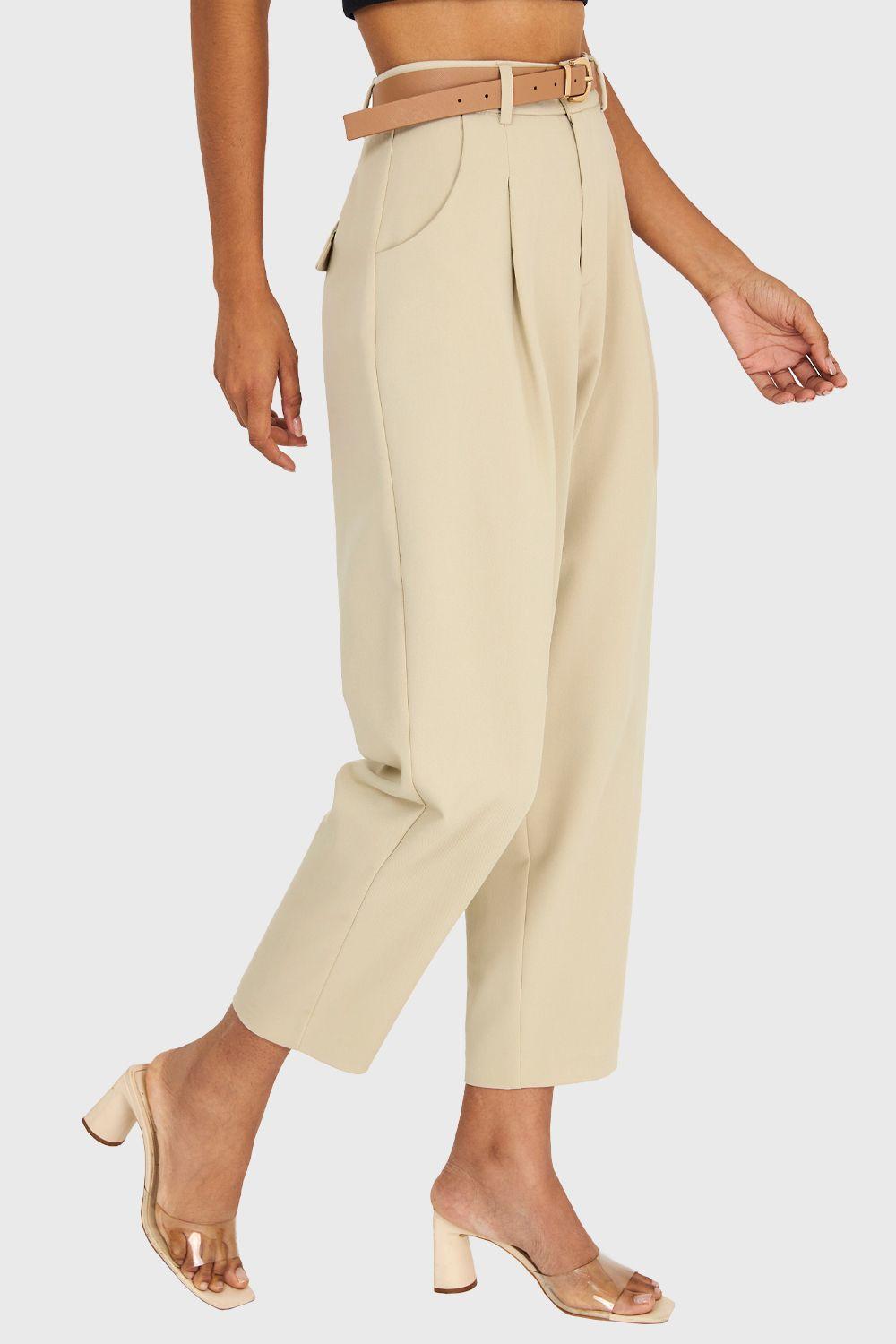 Pantalón Carrot Khaki Nicopoly-2