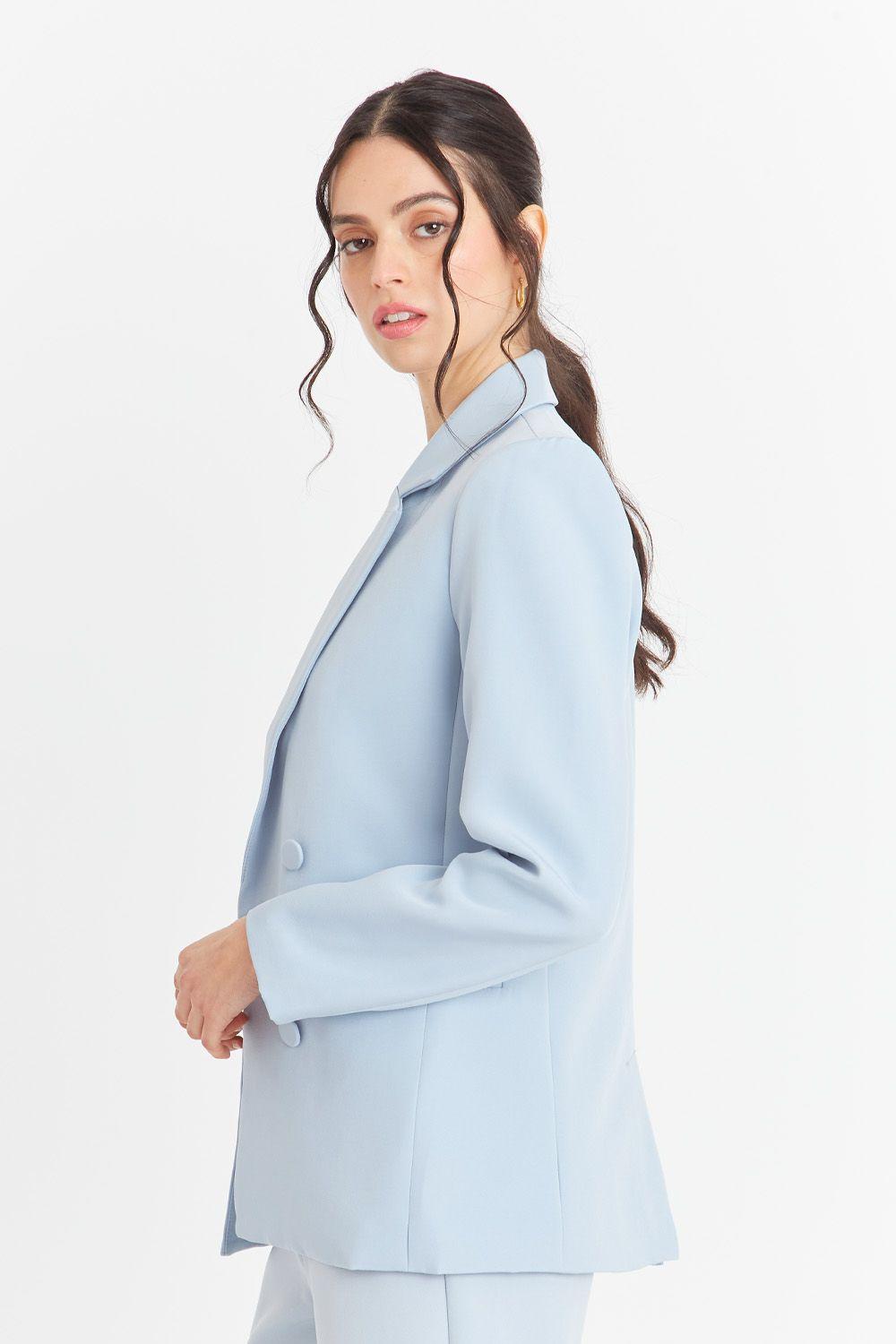 Blazer Básico de Tope Azul Nicopoly-2