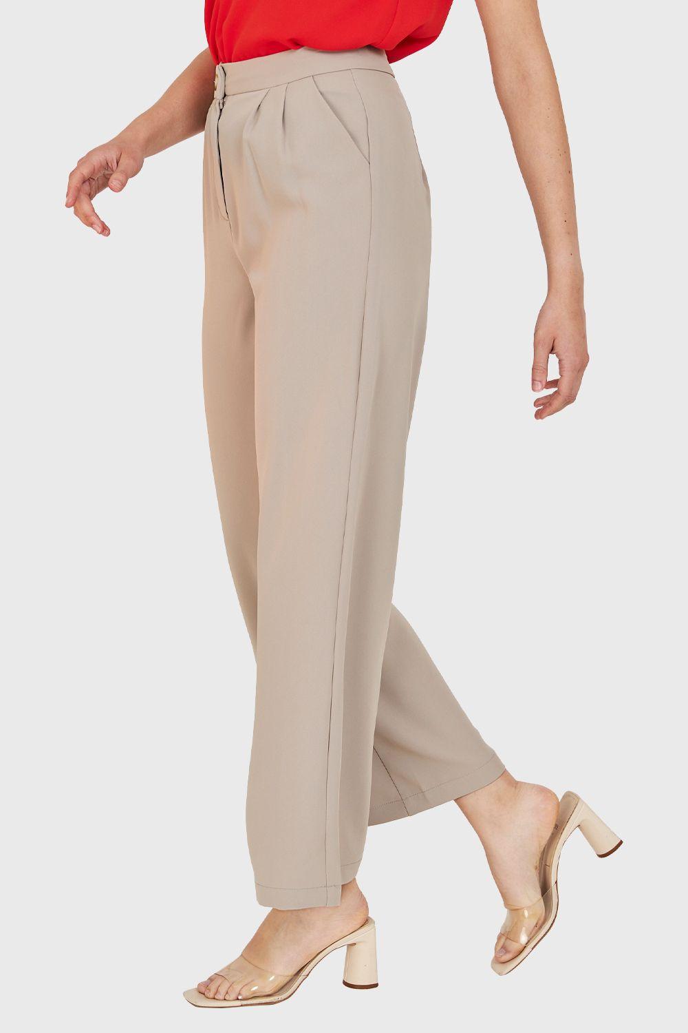 Pantalón Pinzas Ligero Khaki Nicopoly-2