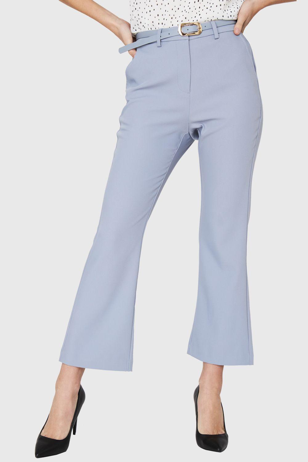 Pantalón Cinturón Celeste Nicopoly-0