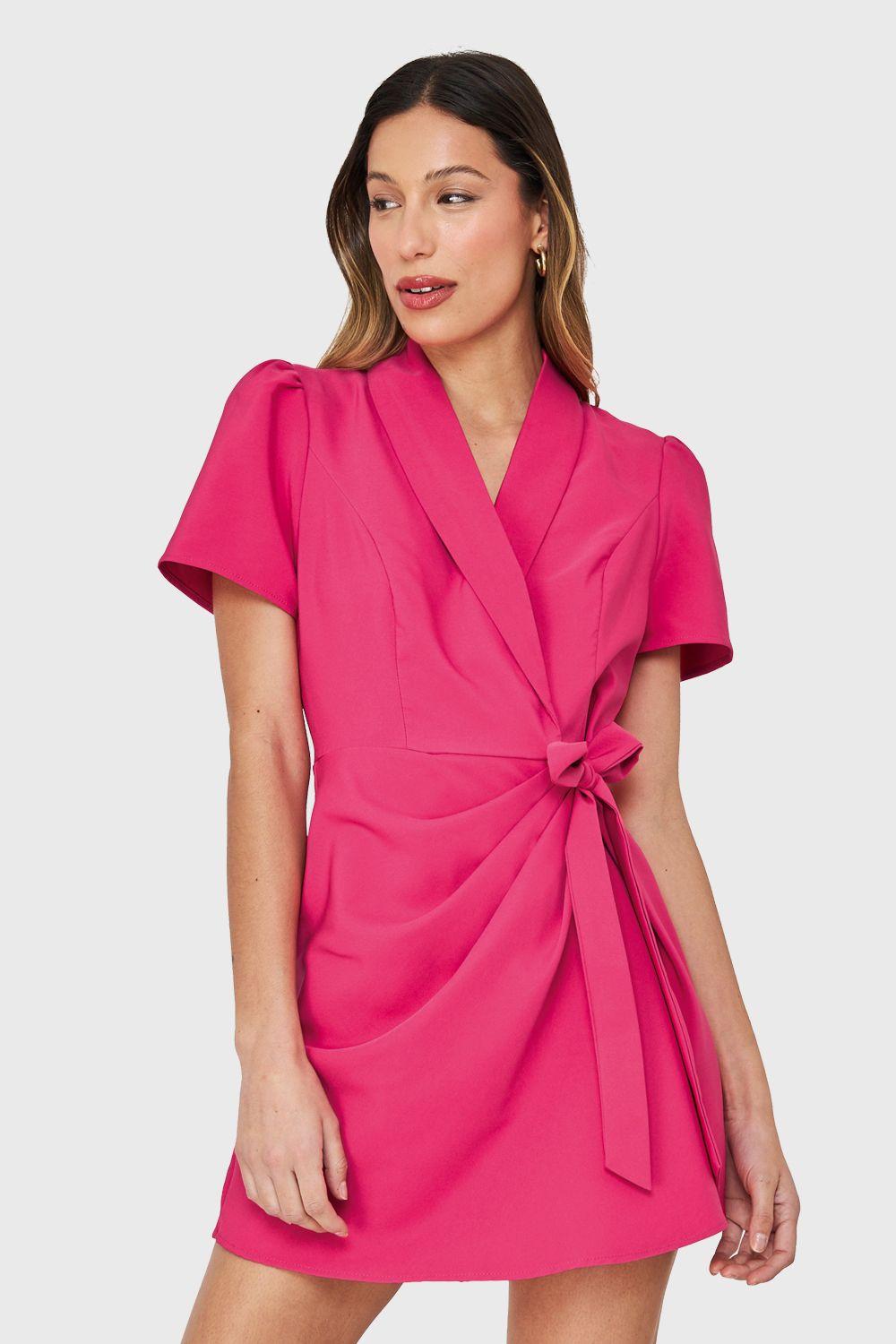 Enterito Con Solapa y Lazo Fucsia Nicopoly-0