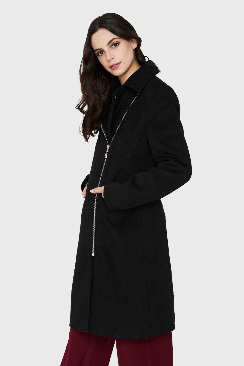 Abrigo Cierre Lateral Negro Nicopoly-2