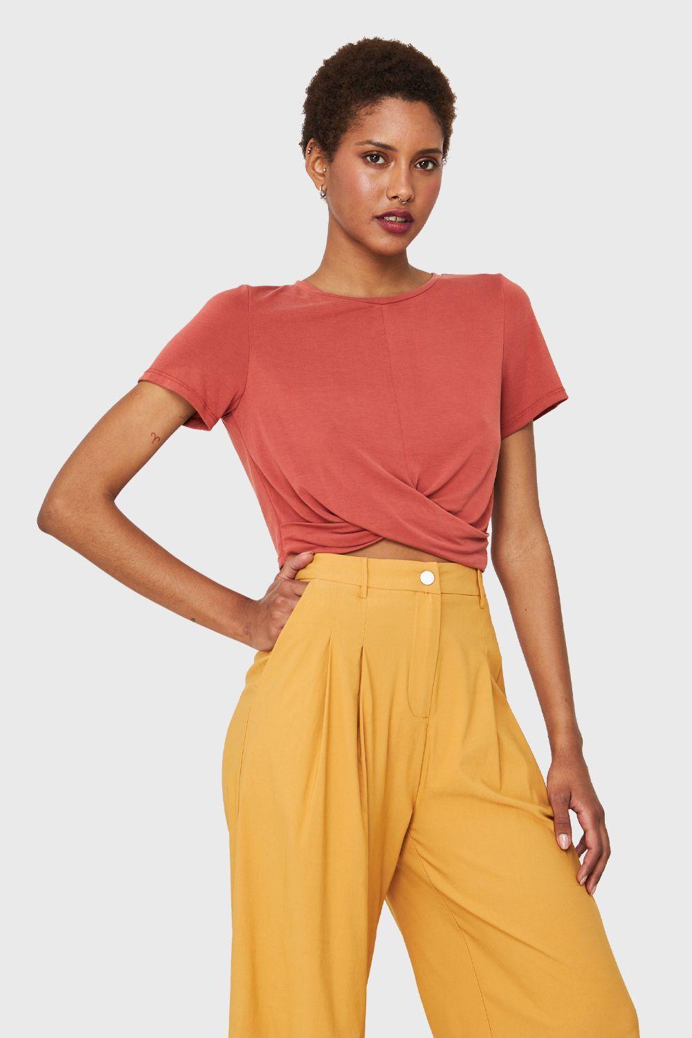 Polera Crop Nudo Óxido Nicopoly-4