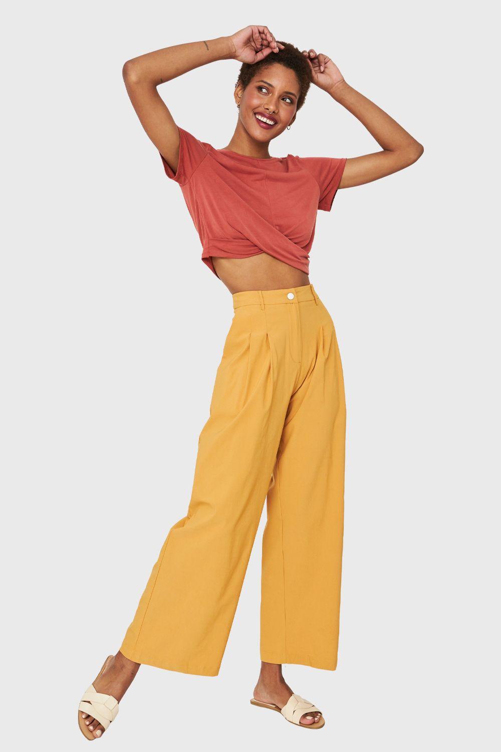 Polera Crop Nudo Óxido Nicopoly-1