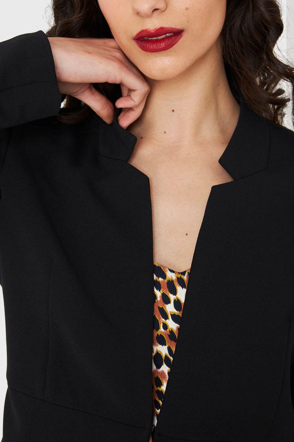 Blazer Largo Negro Nicopoly-5