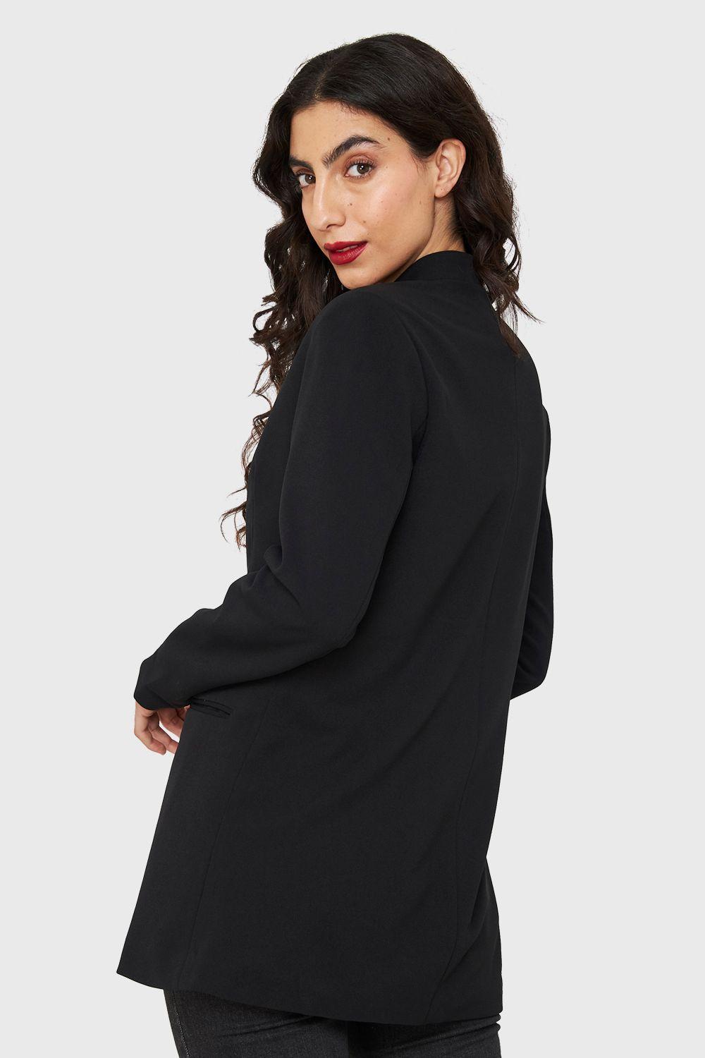 Blazer Largo Negro Nicopoly-3