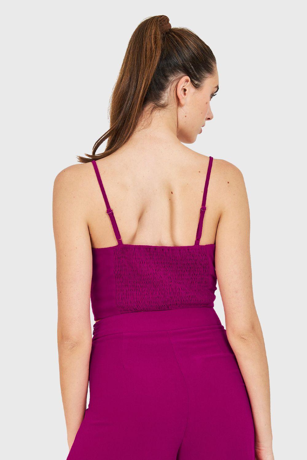Crop Top Magenta Nicopoly-3