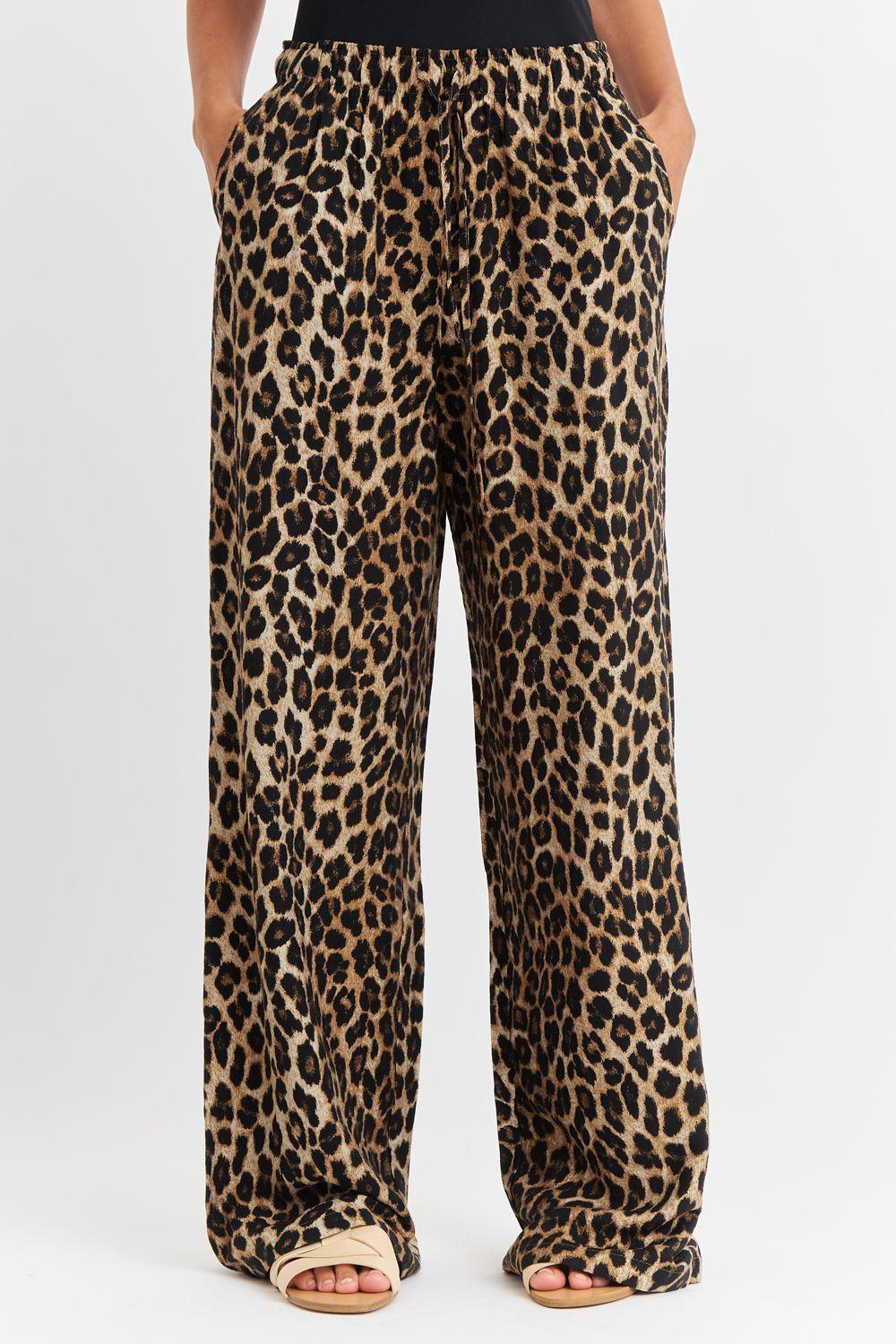 Pantalón Leopardo Café Nicopoly-4