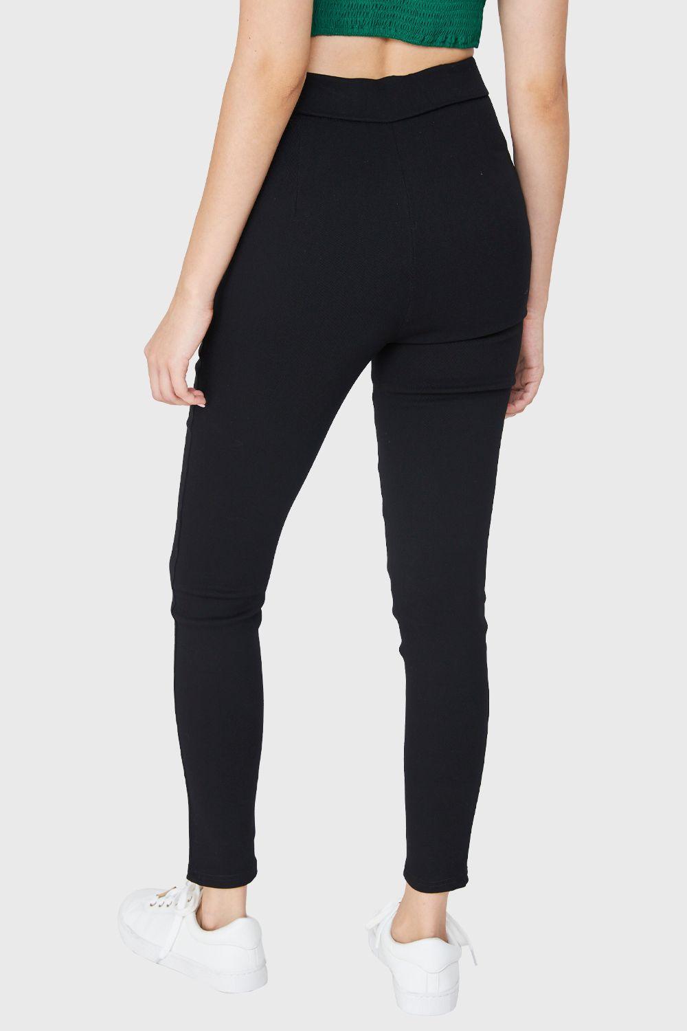 Calza Lisa Con Cierre Negro Nicopoly-3