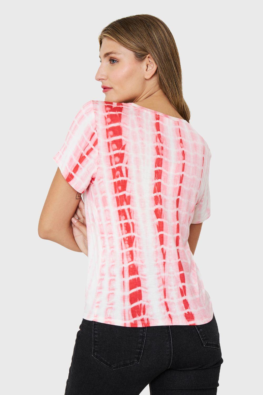 Polera Tie Dye Rojo Nicopoly-3