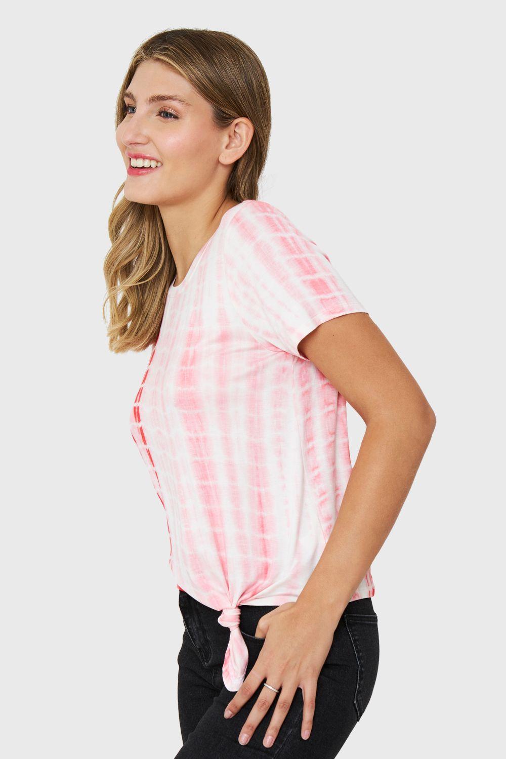 Polera Tie Dye Rojo Nicopoly-2