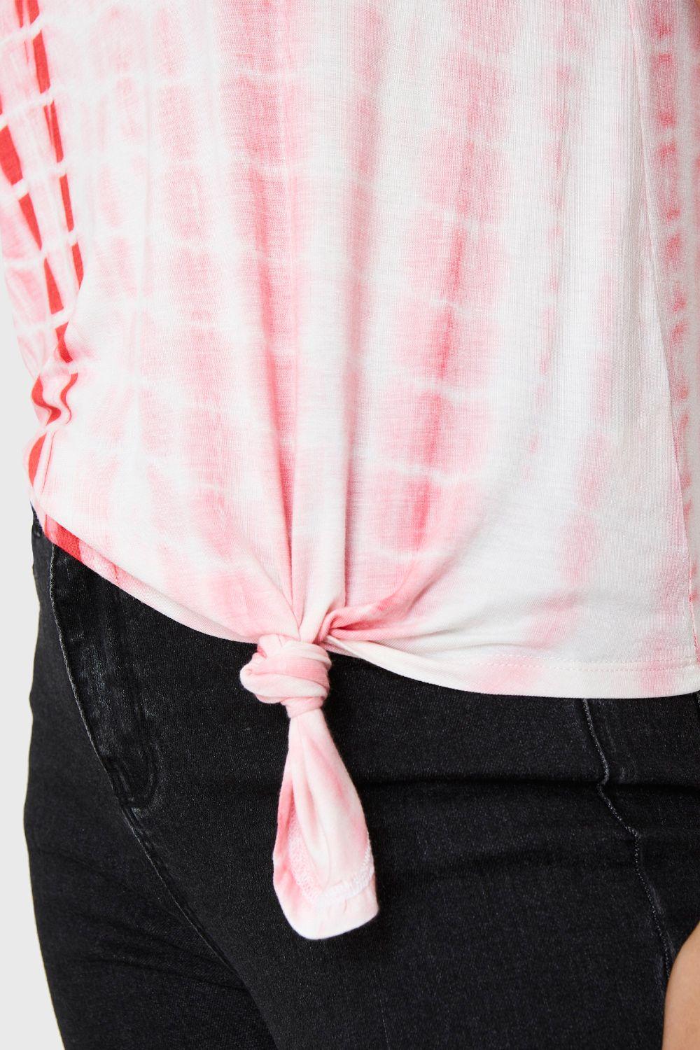 Polera Tie Dye Rojo Nicopoly-5