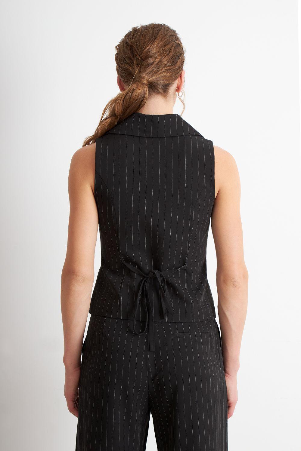 Gilet Negro Rayas Diplomáticas Nicopoly-4