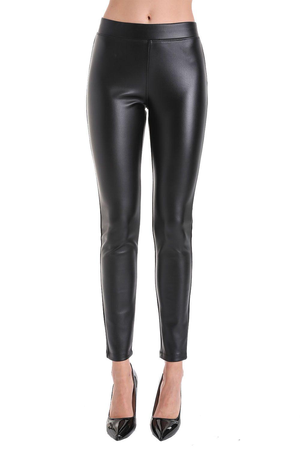 Legging Ecocuero Negro Nicopoly-0