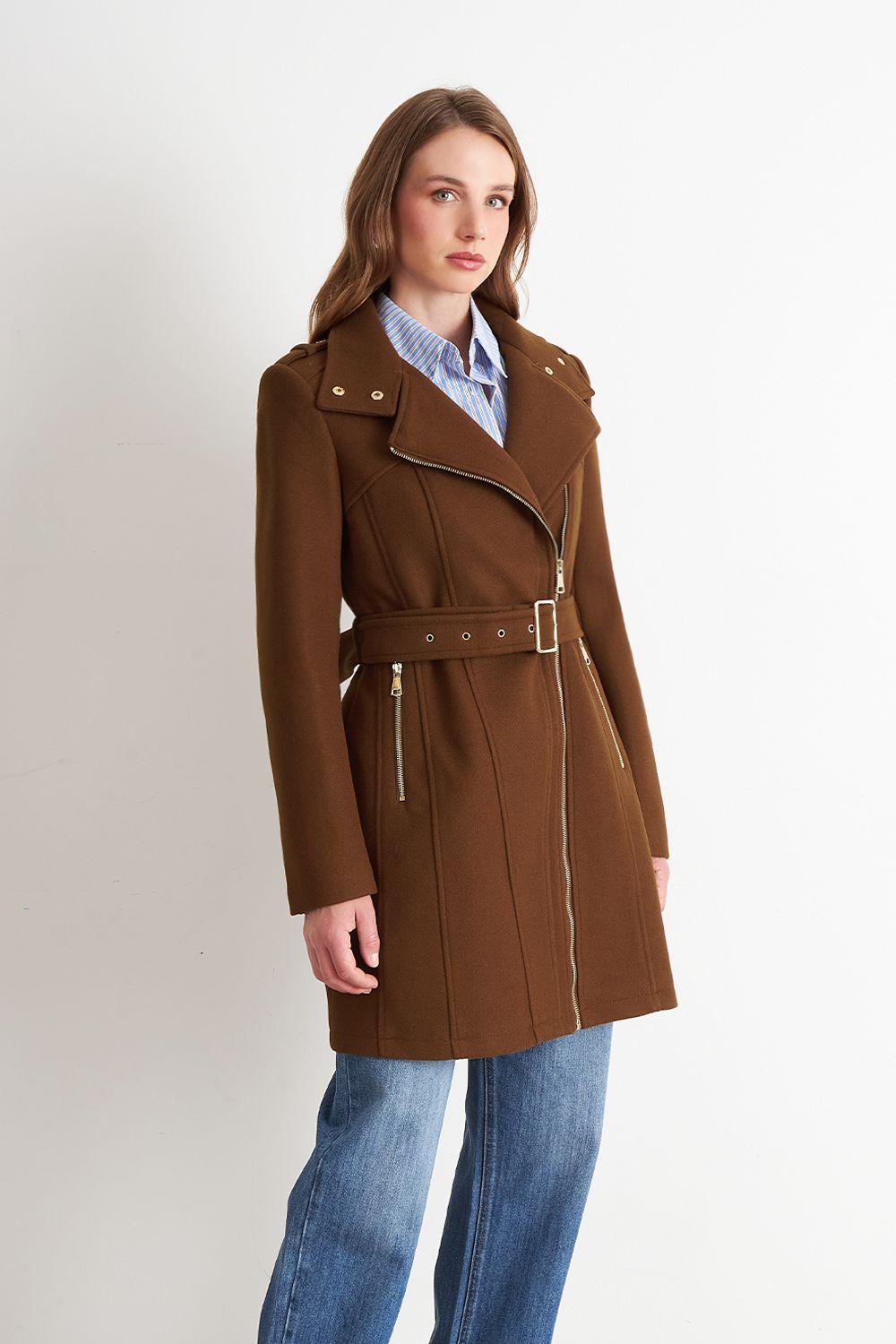 Abrigo Cierre Lateral Café Nicopoly-2