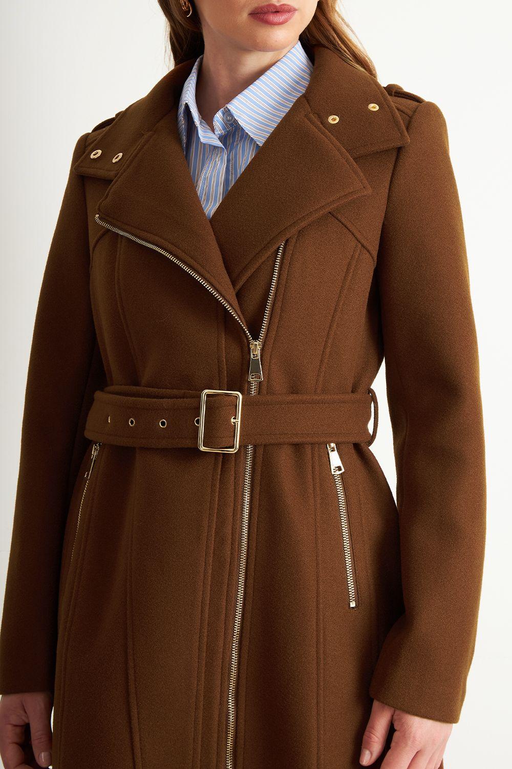 Abrigo Cierre Lateral Café Nicopoly-5