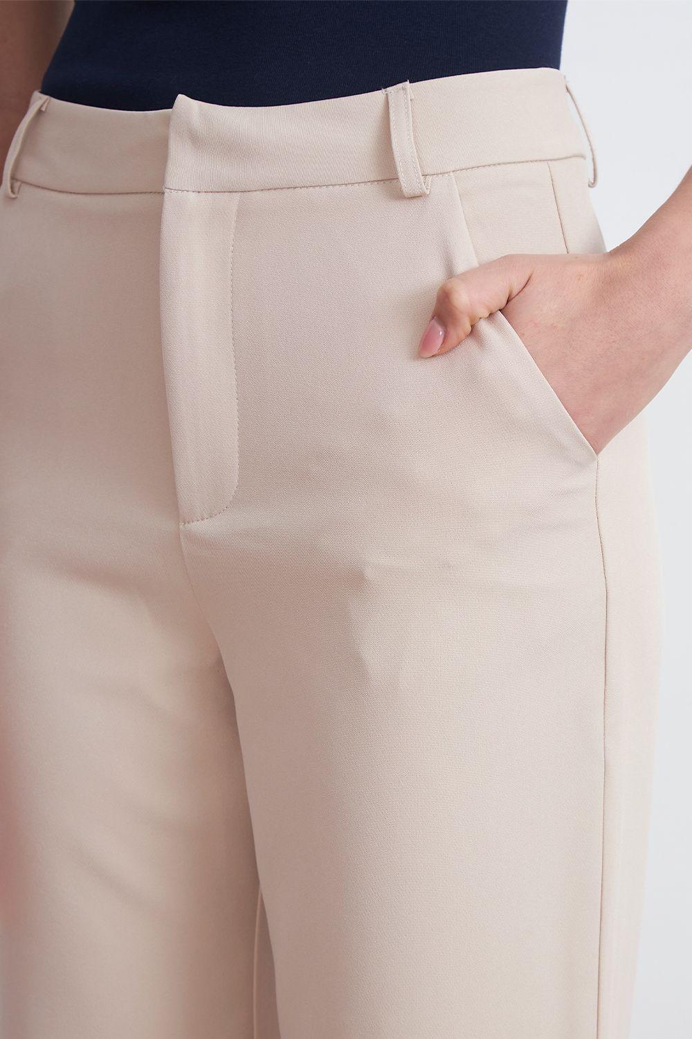 Pantalón Básico Beige Nicopoly-5
