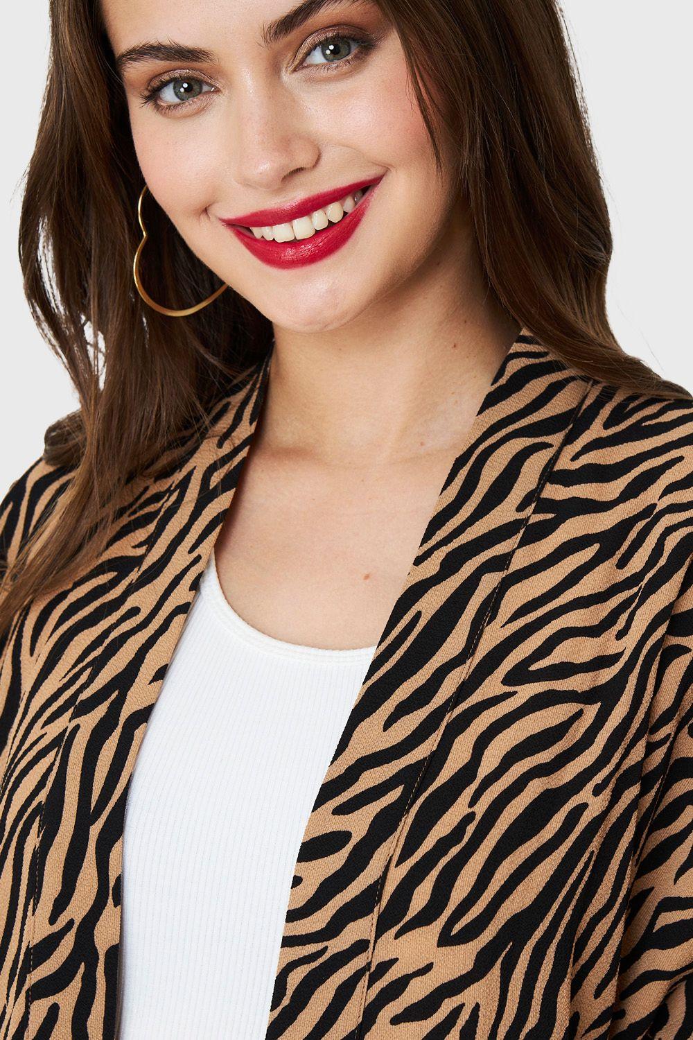 Kimono Animal Print Cebra Café Nicopoly-5