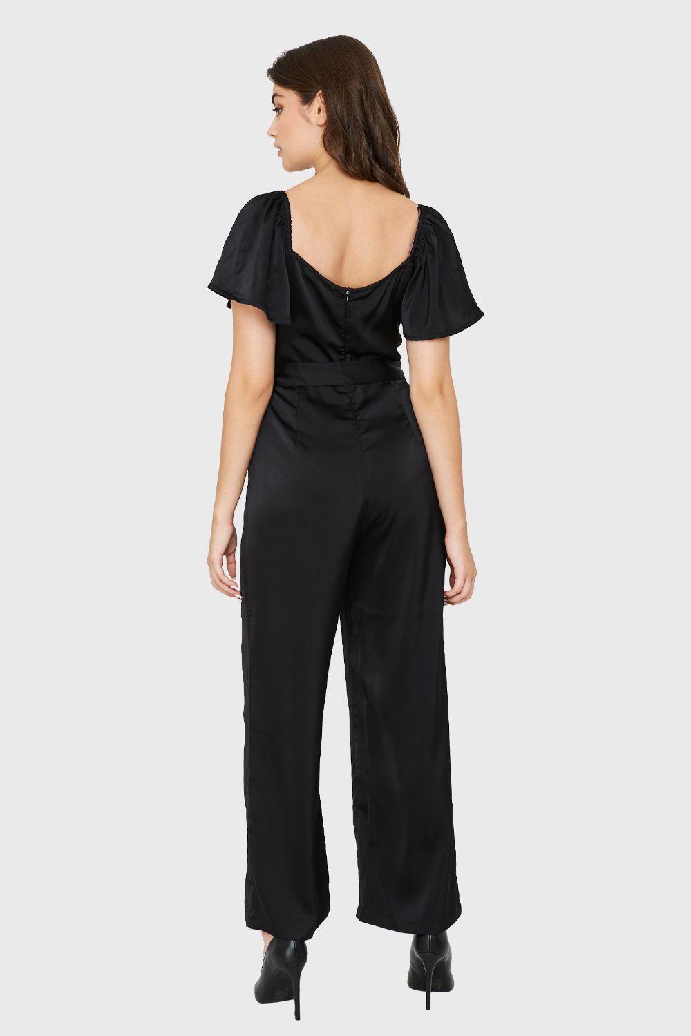 Enterito Tipo Satín Lazo Negro Nicopoly-3