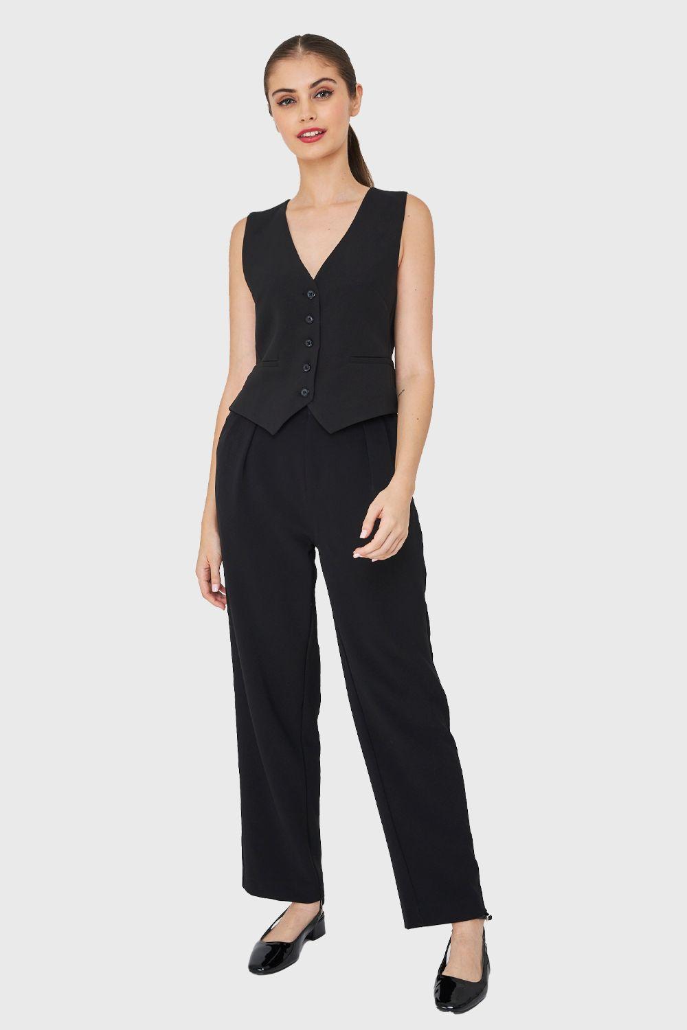 Chaleco Gilet Negro Nicopoly-1