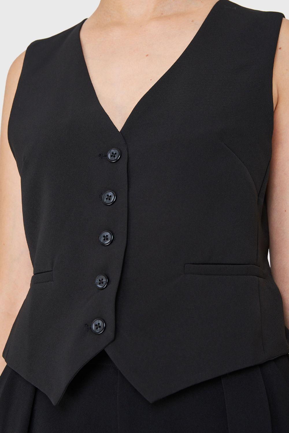 Chaleco Gilet Negro Nicopoly-5