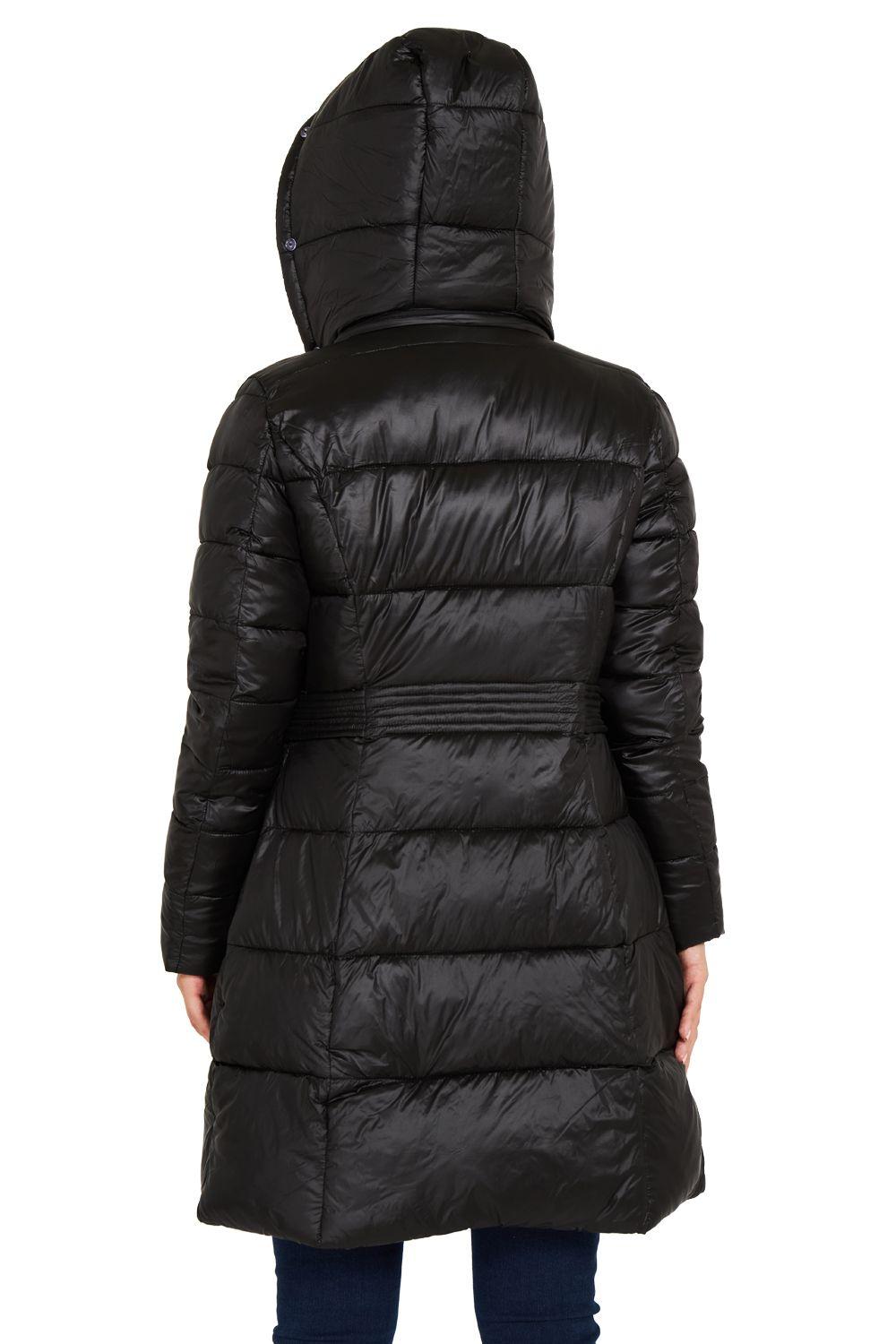 Parka Gorro y Pelo Desmontable Negro Nicopoly-3