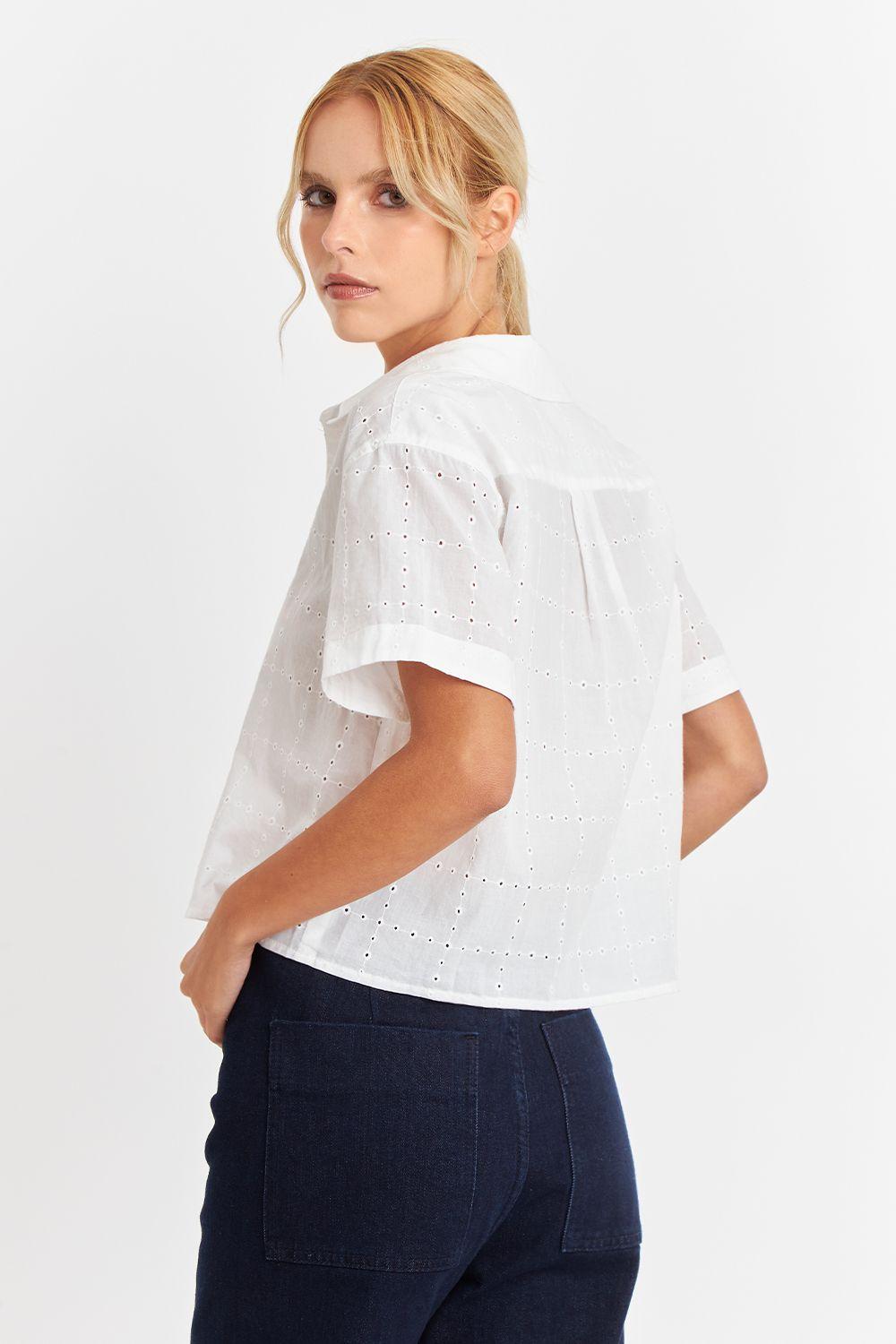 Camisa Semi Corta Blanco Nicopoly-3