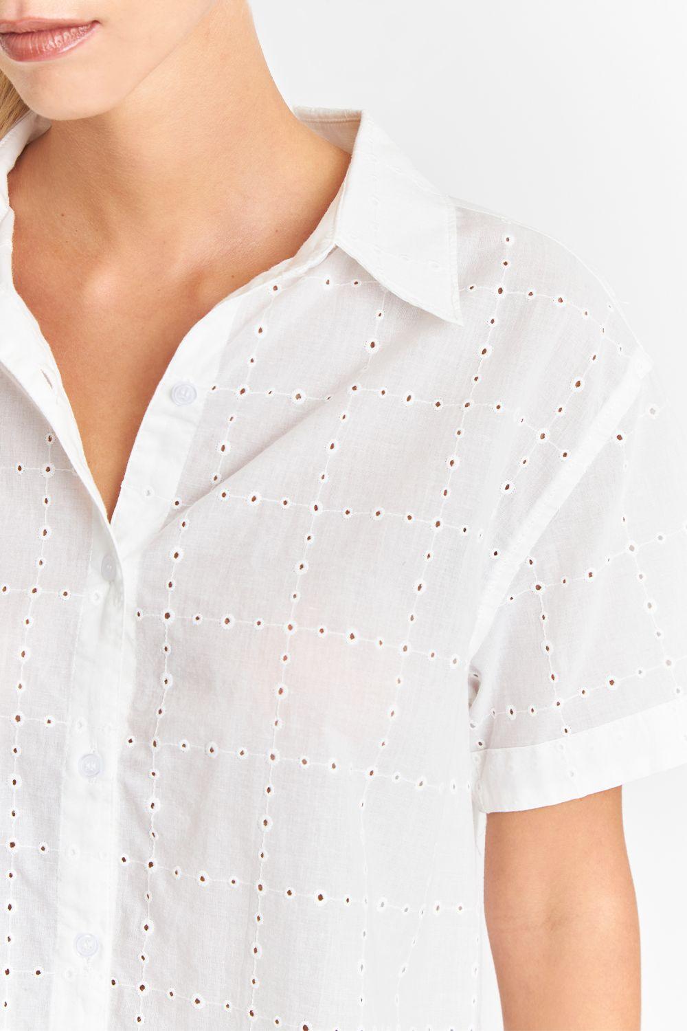 Camisa Semi Corta Blanco Nicopoly-5