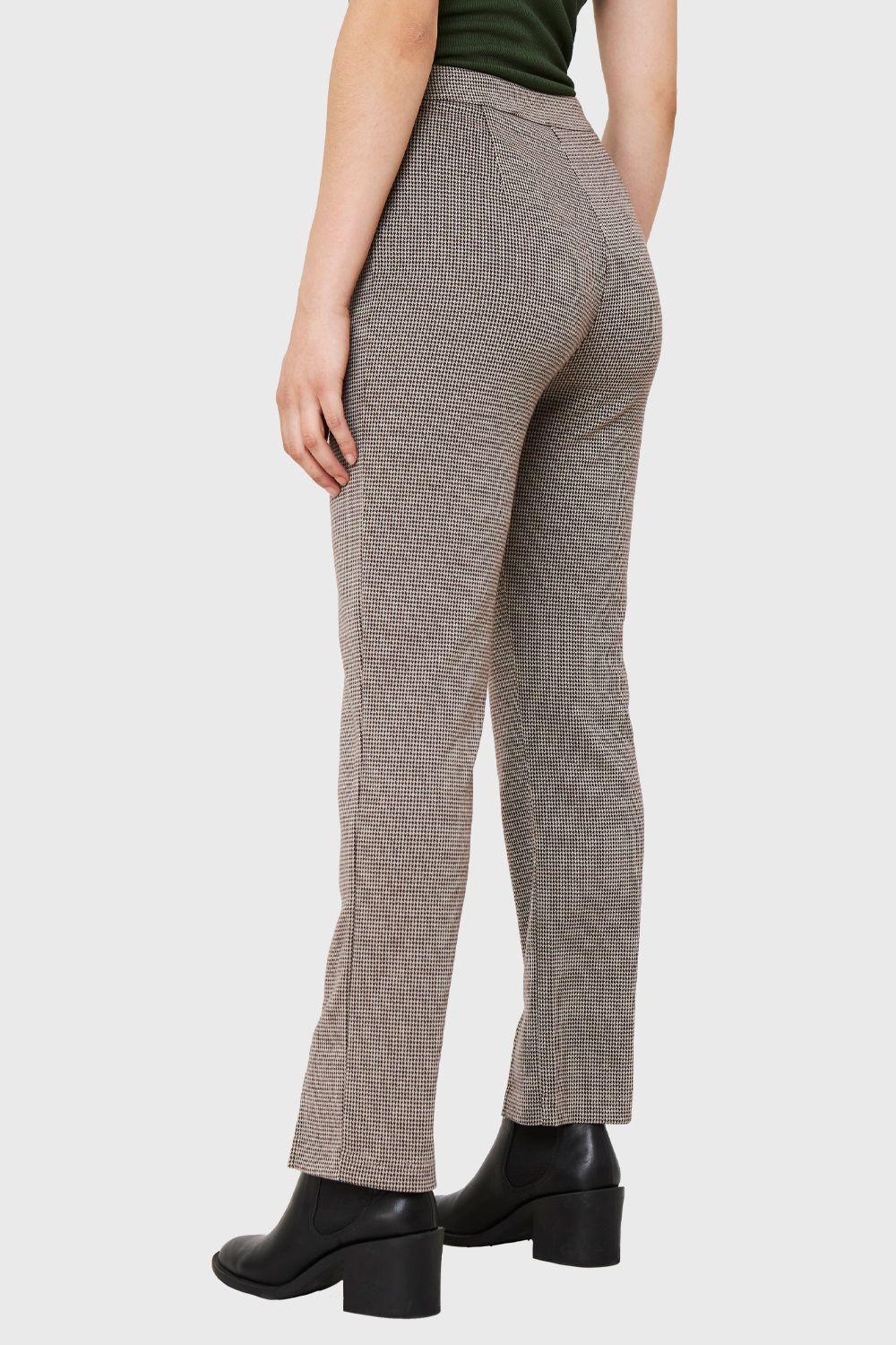 Calza Pied De Poule Khaki Nicopoly-3