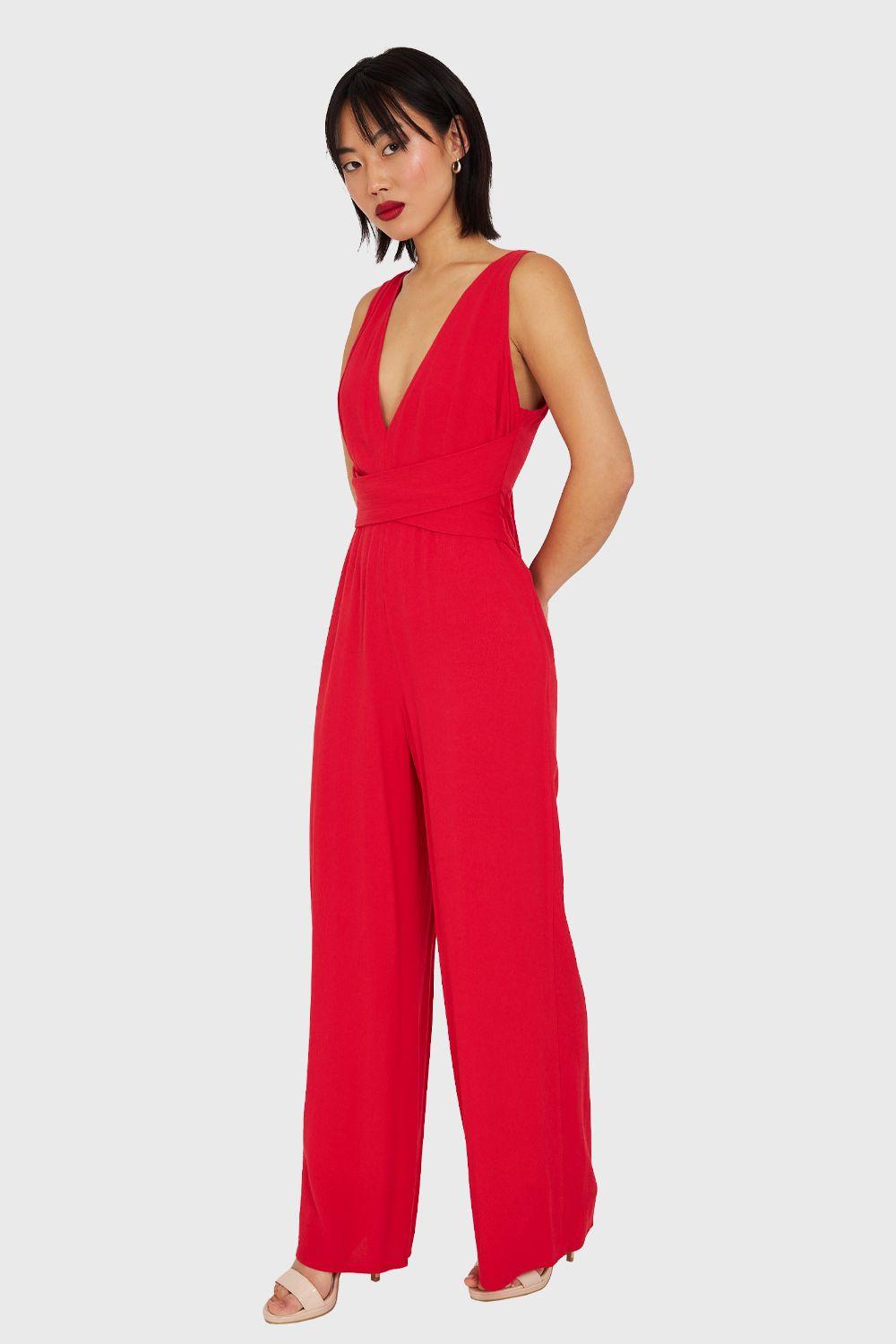 Enterito Escote V y Lazo Rojo Nicopoly-2