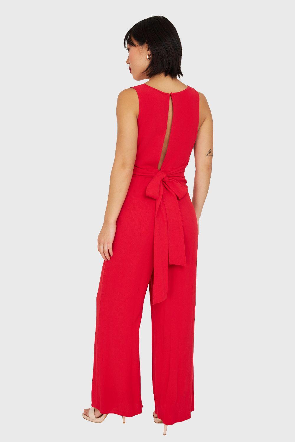 Enterito Escote V y Lazo Rojo Nicopoly-3