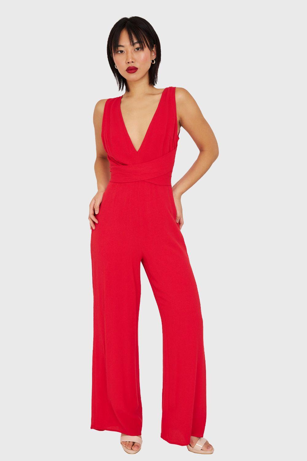 Enterito Escote V y Lazo Rojo Nicopoly-4