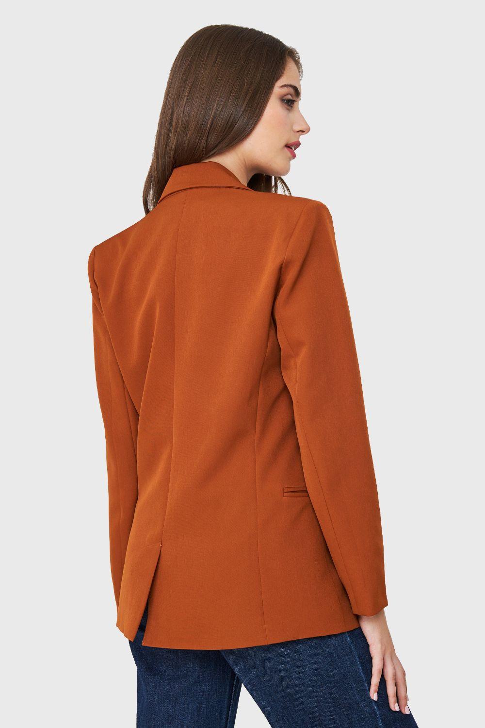 Blazer Cuatro Botones Decorativos Óxido Nicopoly-3