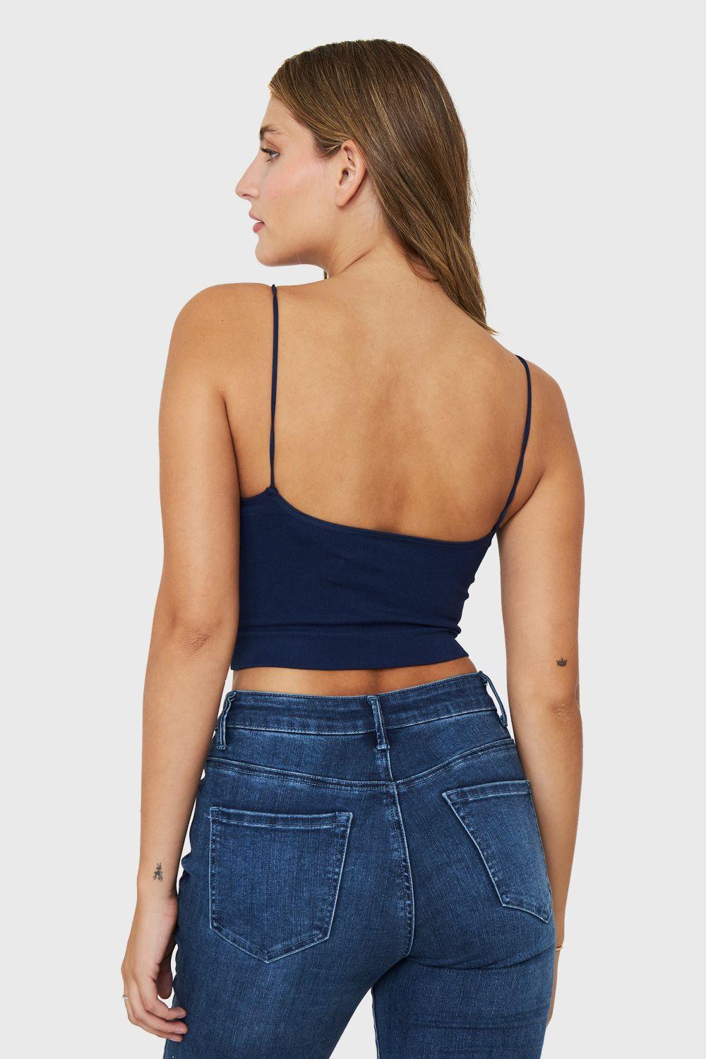 Peto Escote En V Azul Marino Nicopoly-3