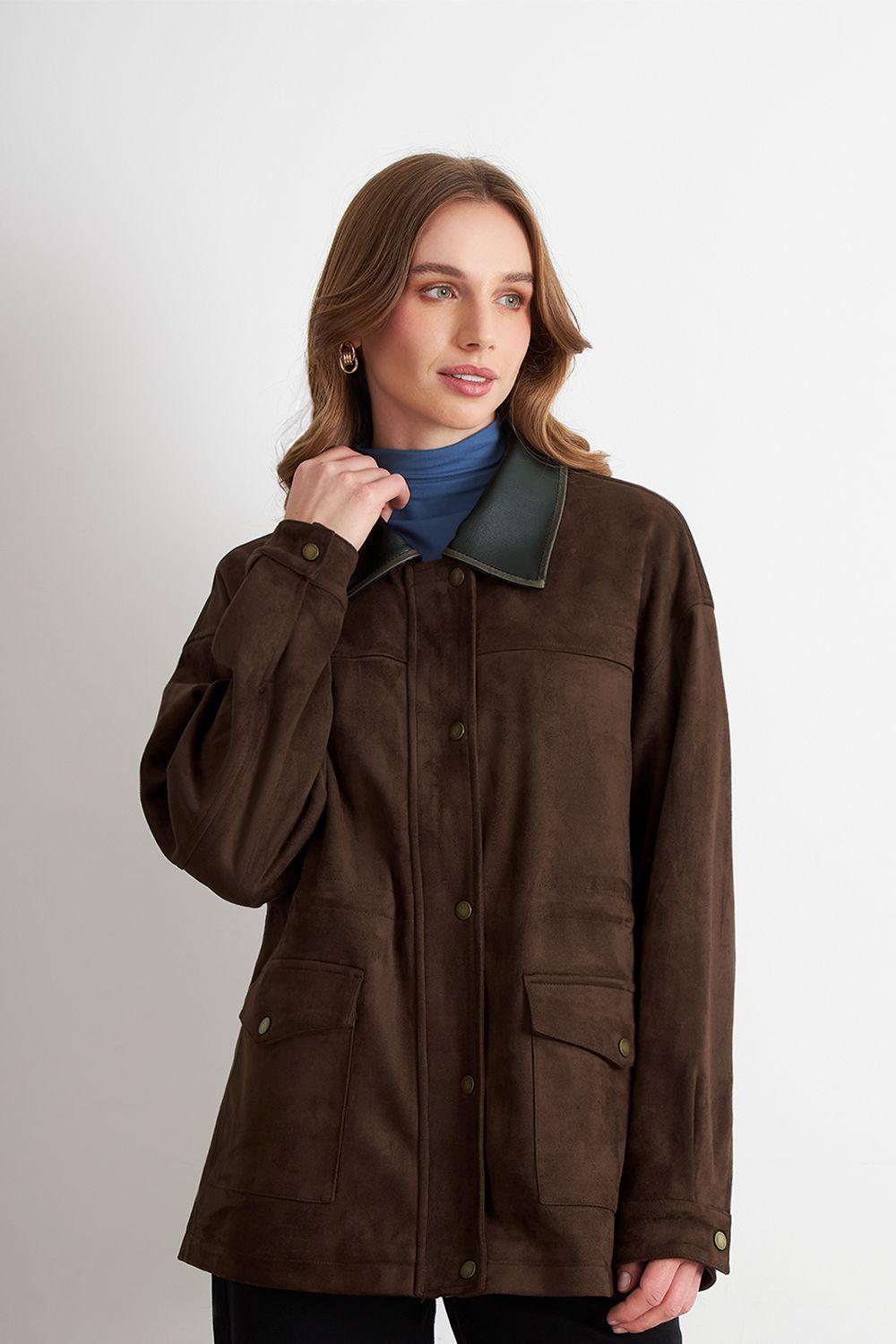 Chaqueta Tipo Barbour Mocca Nicopoly-4