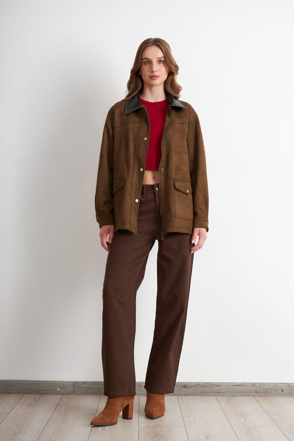 Chaqueta Tipo Barbour Mocca Nicopoly-1