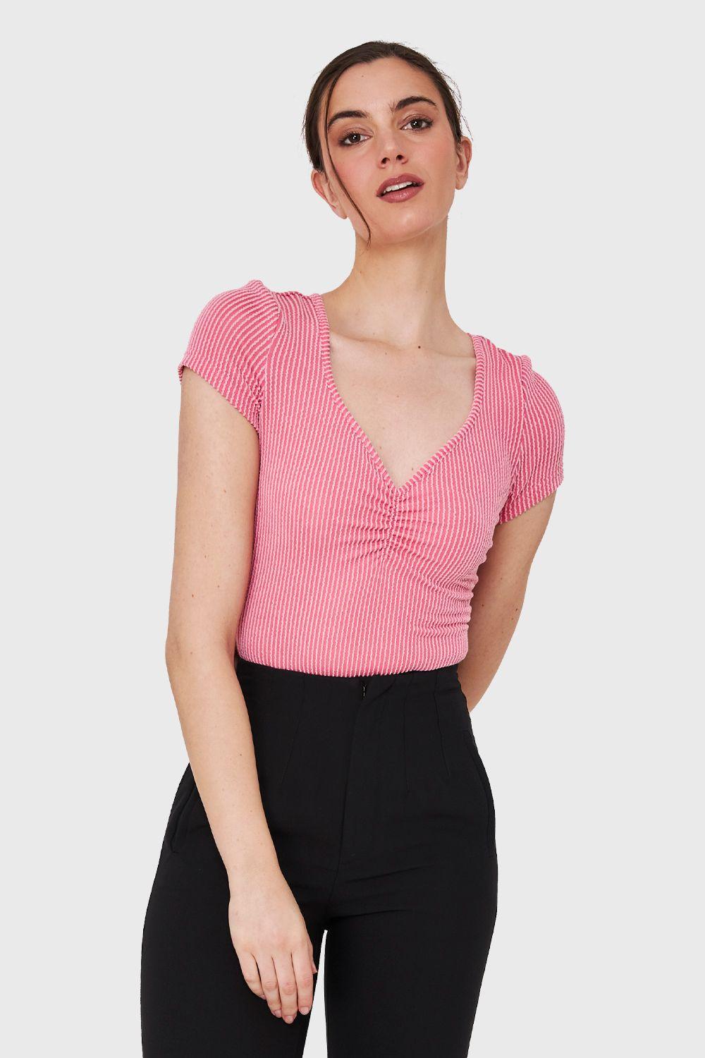 Body Texturizado Acanalado Rosado Nicopoly-4