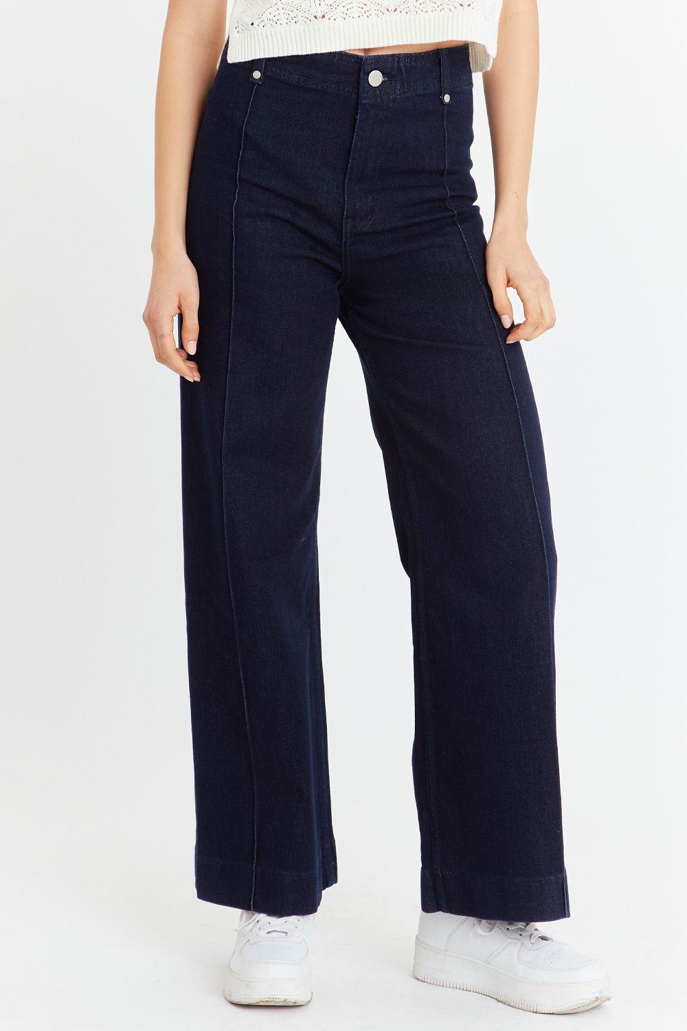 Jeans Básico Pierna Ancha-0