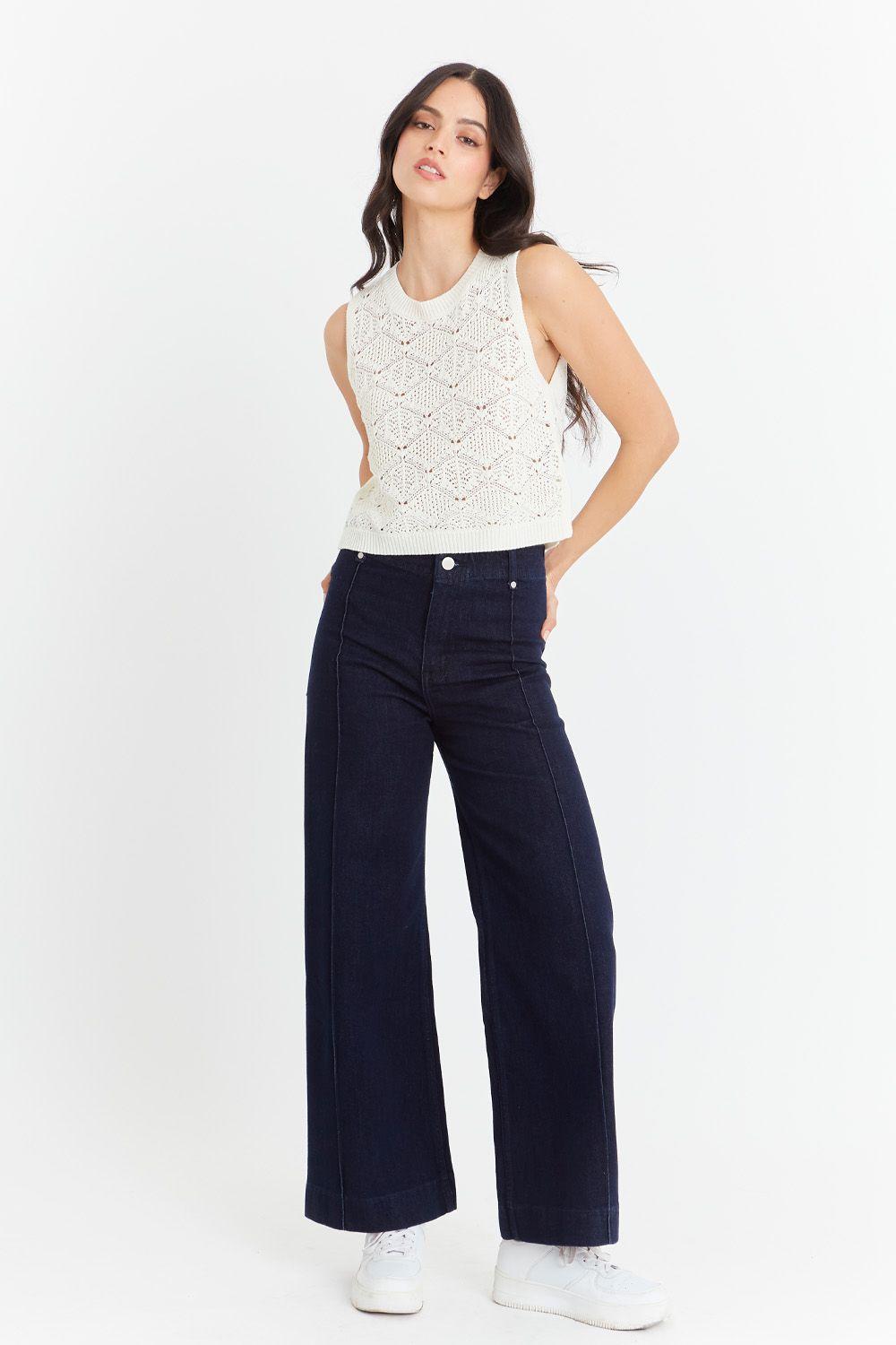 Jeans Básico Pierna Ancha-1